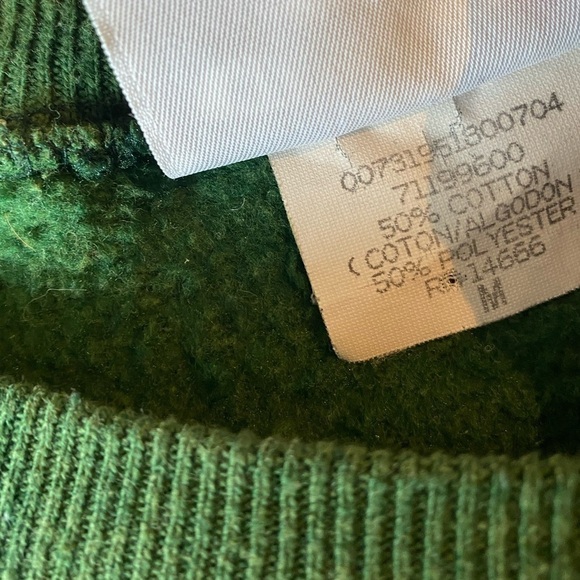 Vintage Lee Heavyweight green crewneck Eagle embroidery. Made in USA.Size medium - Picture 15 of 16